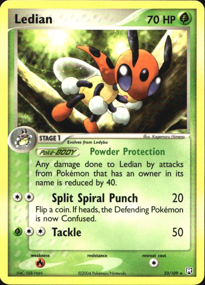Ledian 23/109 Rare Team Rocket Returns Pokemon Near Mint