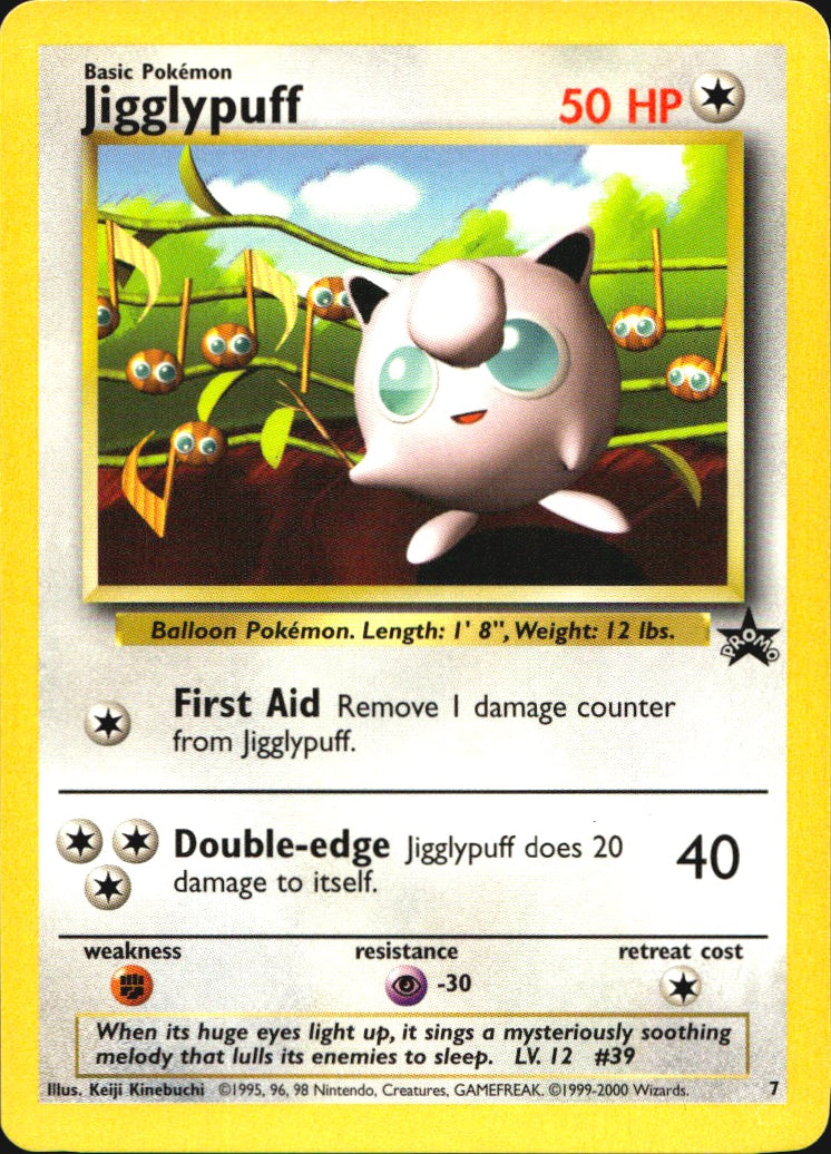 Jigglypuff 7 Promo Wizards Black Star Promos Pokemon Near Mint