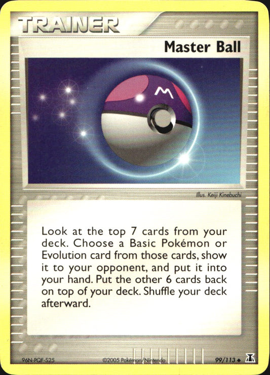 Master Ball 99/113 Uncommon Delta Species Pokemon Near Mint