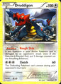 Druddigon 106/113 Uncommon Legendary Treasures Pokemon Near Mint