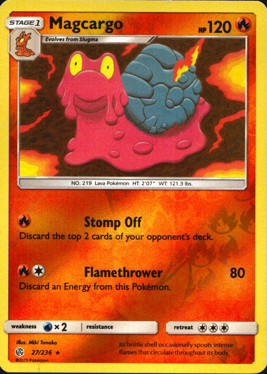 Magcargo 27/236 Rare Cosmic Eclipse Pokemon Near Mint
