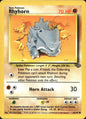 Rhyhorn 61/64 Common Jungle Pokemon Near Mint