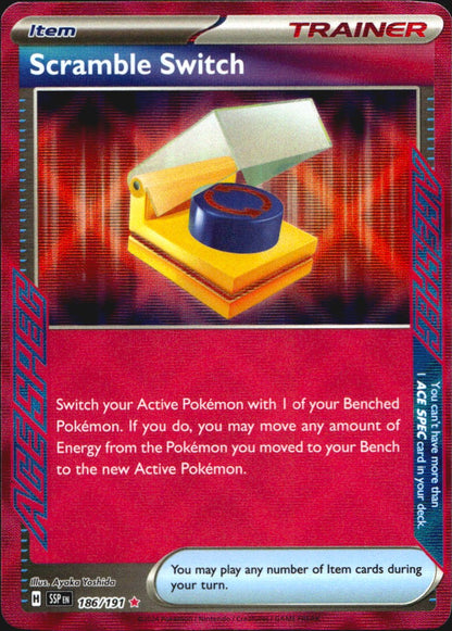 Scramble Switch 186/191 ACE SPEC Rare Surging Sparks Pokemon Near Mint