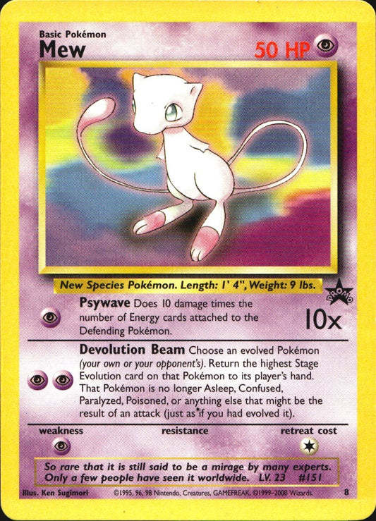 Mew 8 Promo Wizards Black Star Promos Pokemon Lightly Played