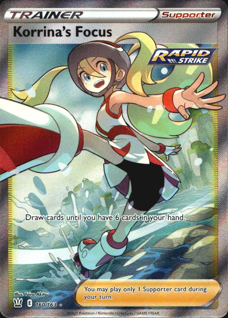Korrina's Focus 160/163 Ultra Rare Battle Styles Near Mint