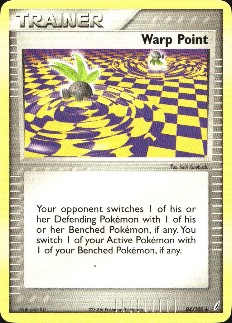 Warp Point 84/100 Uncommon Crystal Guardians Pokemon Near Mint