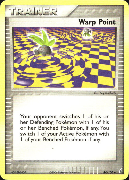 Warp Point 84/100 Uncommon Crystal Guardians Pokemon Near Mint