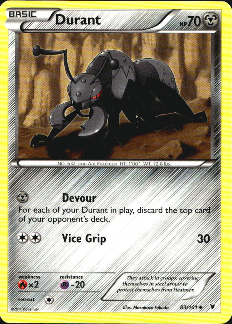 Durant 83/101 Uncommon Noble Victories Pokemon Near Mint