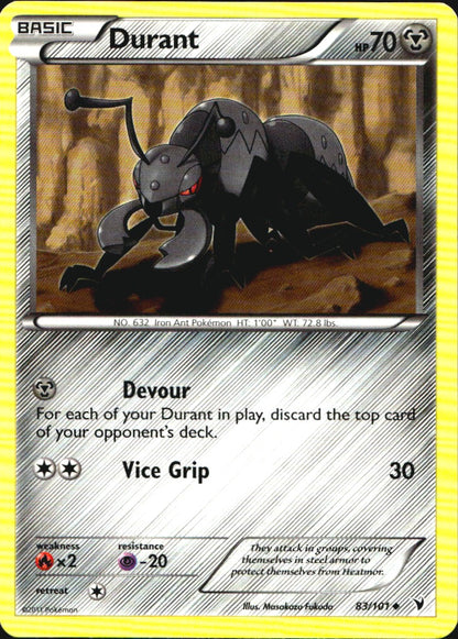 Durant 83/101 Uncommon Noble Victories Pokemon Near Mint