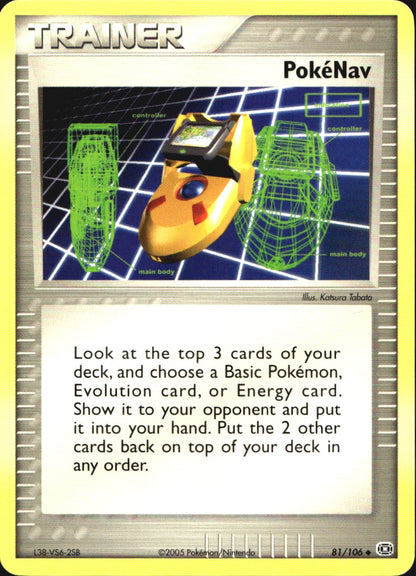 PokeNav 81/106 Uncommon Emerald Pokemon Near Mint