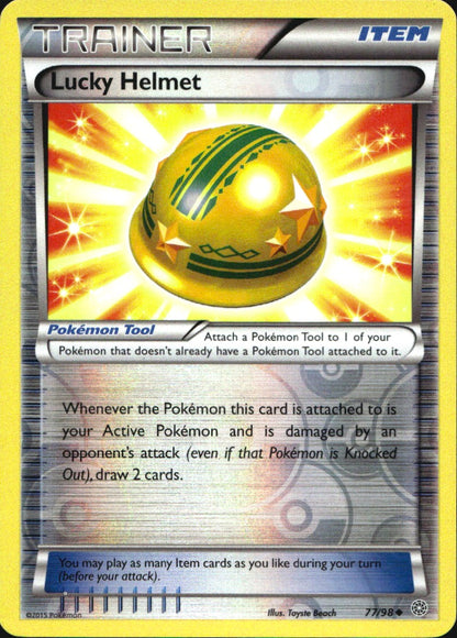 Lucky Helmet 77/98 Uncommon Ancient Origins Pokemon Reverse Holo Near Mint