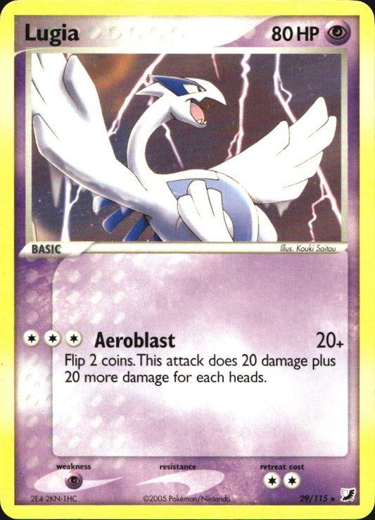 Lugia 29/115 Rare Unseen Forces Pokemon Near Mint