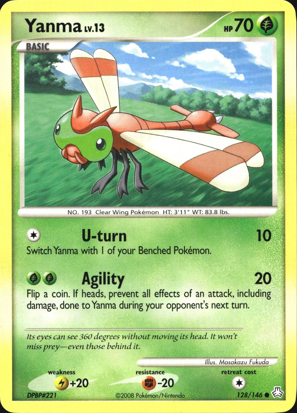 Yanma 128/146 Common Legends Awakened Pokemon Near Mint