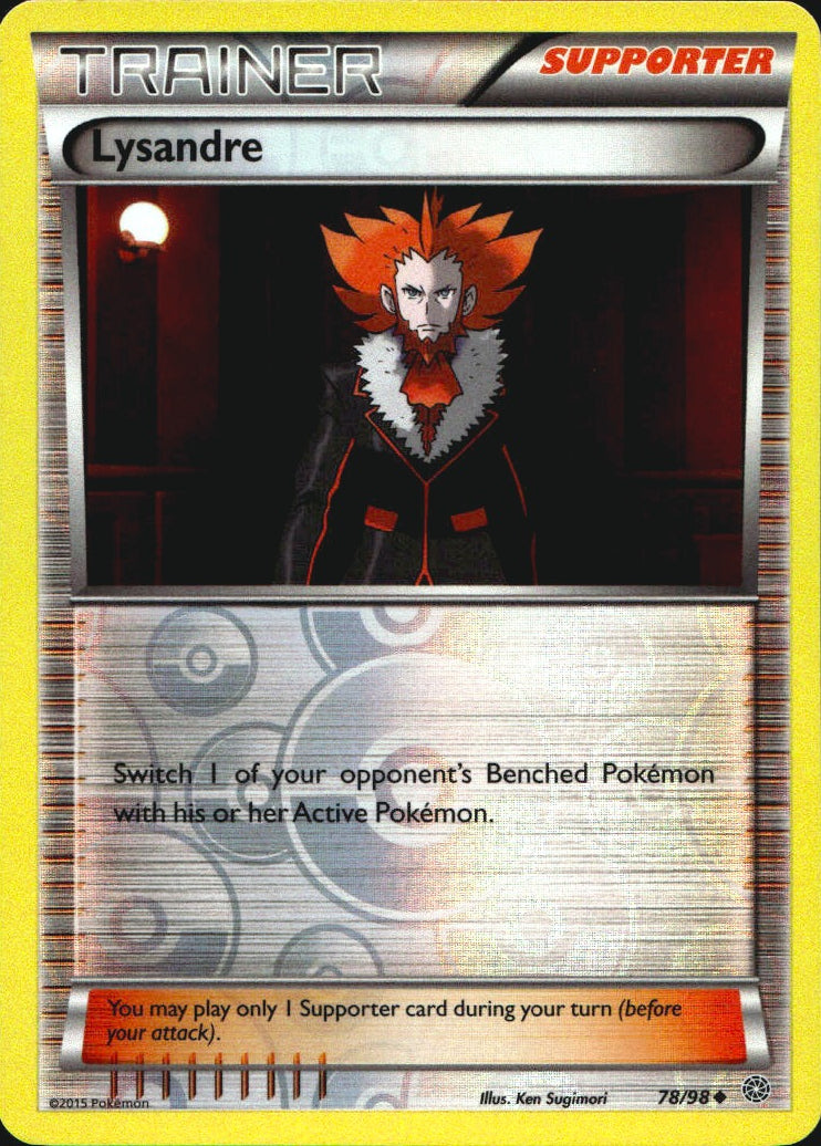 Lysandre 78/98 Uncommon Ancient Origins Pokemon Reverse Holo Near Mint