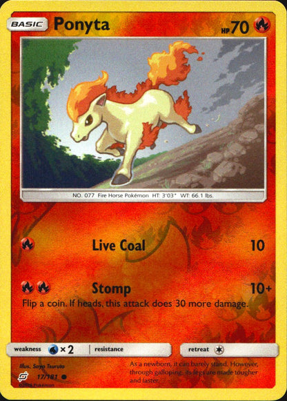 Ponyta 17/181 Common Team Up Pokemon Reverse Holo Near Mint
