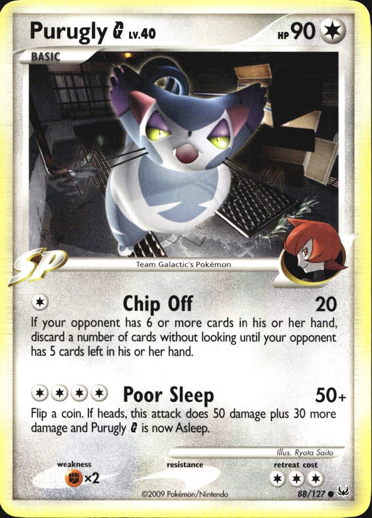 Purugly G 88/127 Common Platinum Pokemon Near Mint