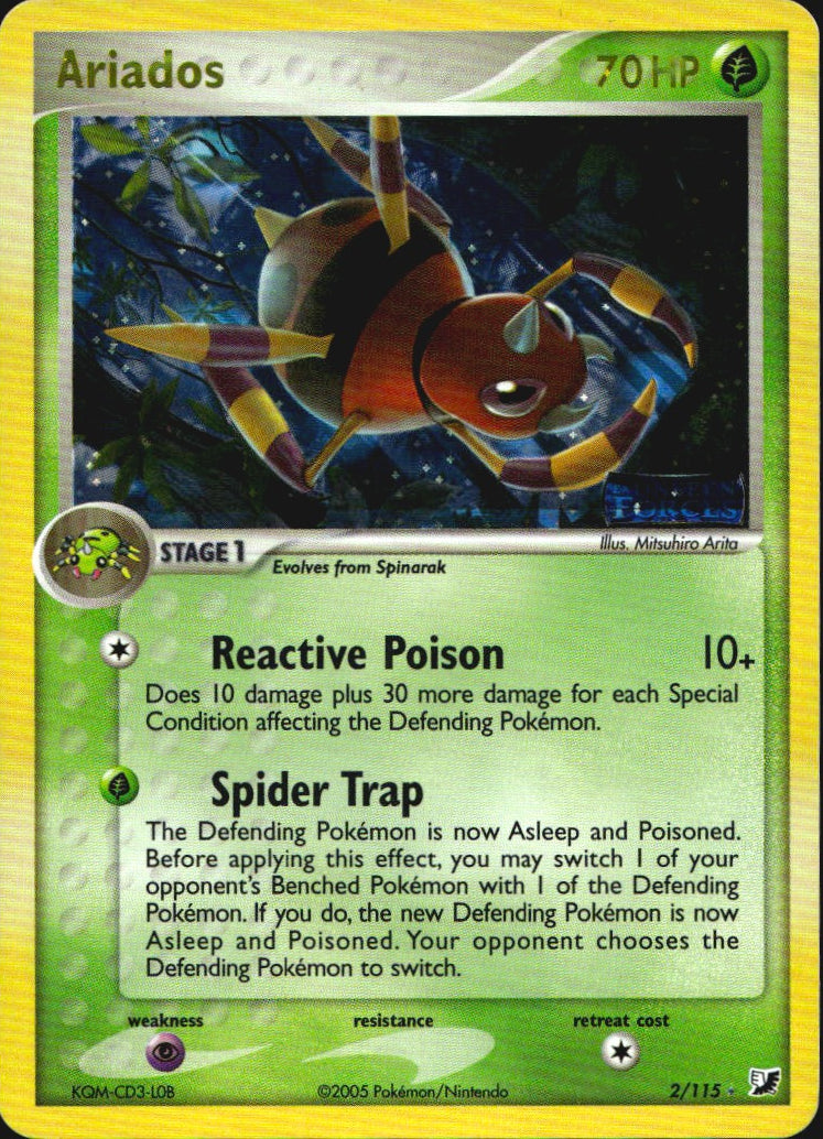 Ariados 2/115 Holo Rare Unseen Forces Pokemon Near Mint