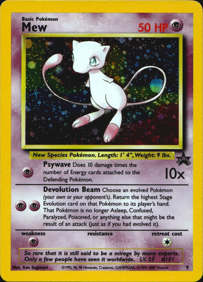 Mew 9 Promo Wizards Black Star Promos Pokemon Near Mint