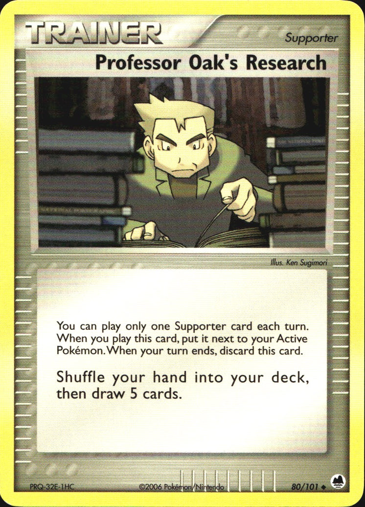 Professor Oak's Research 80/101 Uncommon Dragon Frontiers Pokemon Near Mint