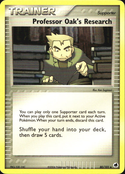Professor Oak's Research 80/101 Uncommon Dragon Frontiers Pokemon Near Mint