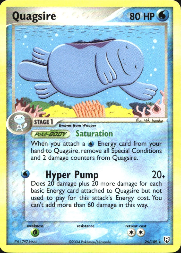 Quagsire 26/109 Rare Team Rocket Returns Pokemon Near Mint