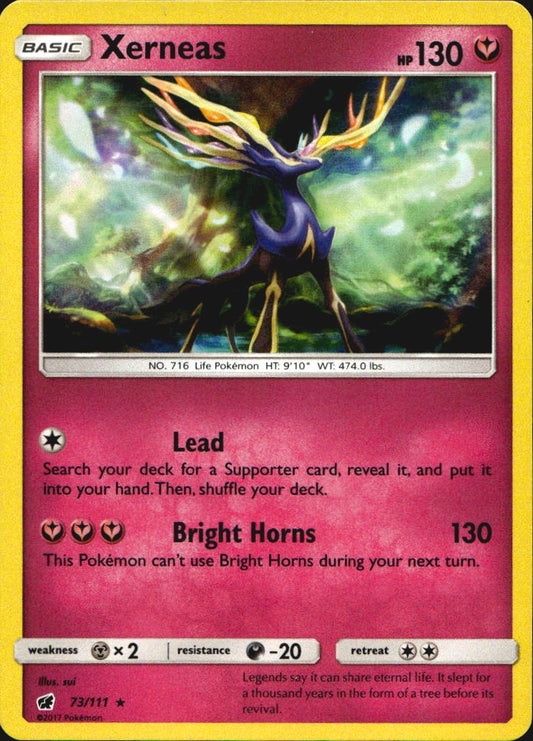 Xerneas 73/111 Holo Rare Crimson Invasion Pokemon Near Mint