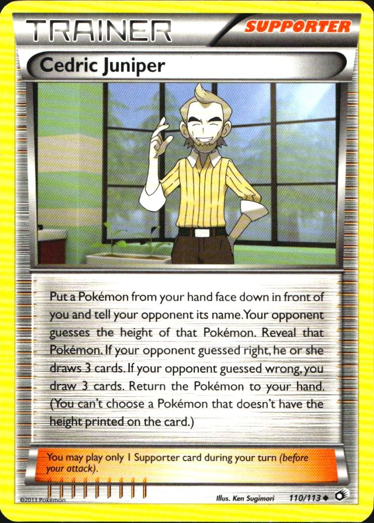 Cedric Juniper 110/113 Uncommon Legendary Treasures Pokemon Near Mint
