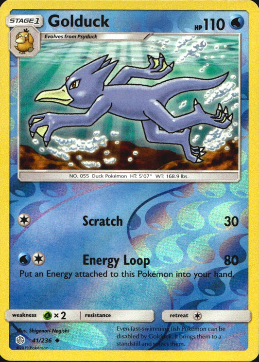 Golduck 41/236 Uncommon Cosmic Eclipse Pokemon Near Mint