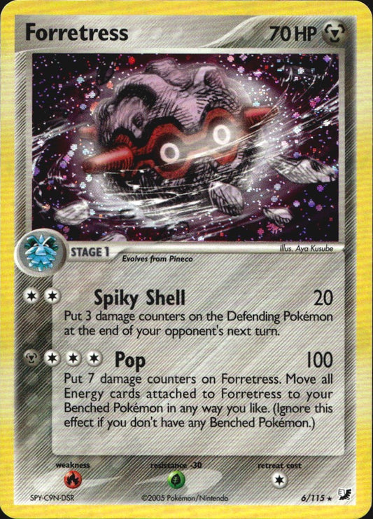Forretress 6/115 Holo Rare Unseen Forces Pokemon Near Mint