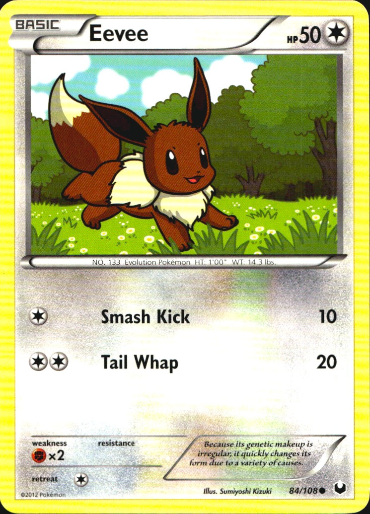 Eevee 84/108 Common Dark Explorers Pokemon Near Mint