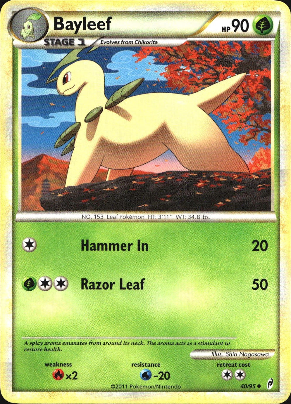 Bayleef 40/95 Uncommon Call of Legends Pokemon Near Mint
