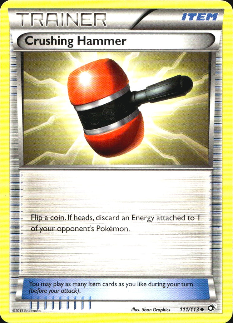 Crushing Hammer 111/113 Uncommon Legendary Treasures Pokemon Near Mint
