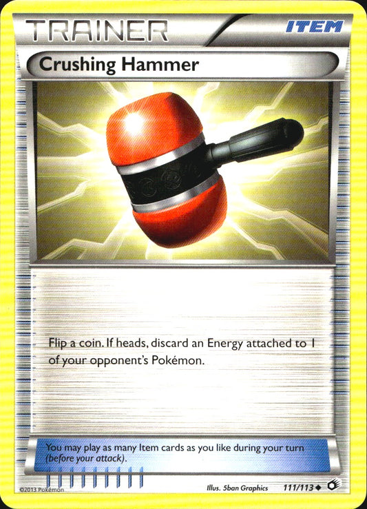 Crushing Hammer 111/113 Uncommon Legendary Treasures Pokemon Near Mint