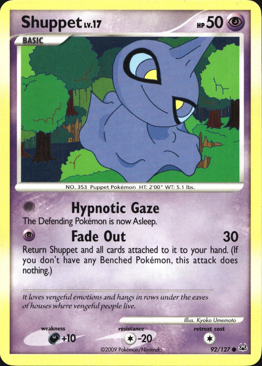 Shuppet 92/127 Common Platinum Pokemon Near Mint