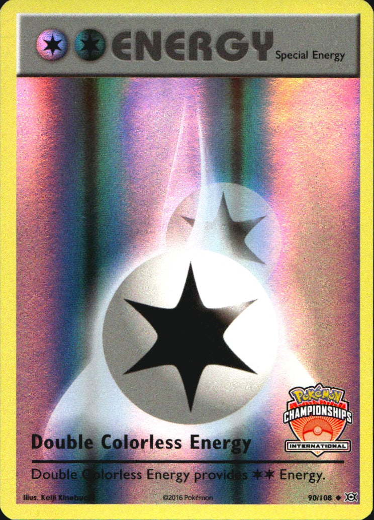 Double Colorless Energy 090/108 Holofoil League & Championship Cards Pokemon NM