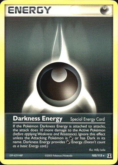 Darkness Energy 103/113 Rare Delta Species Pokemon Near Mint