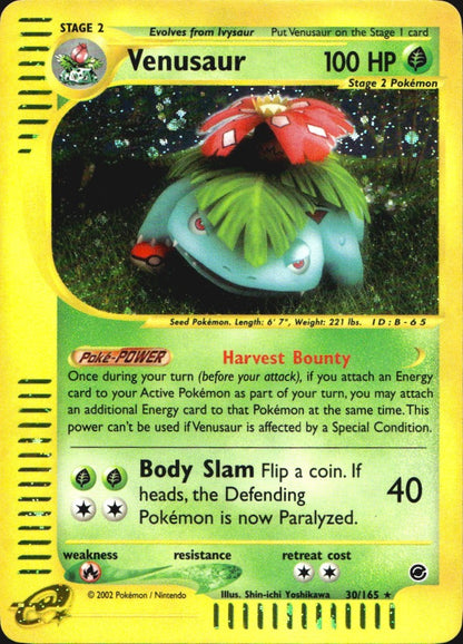 Venusaur 30/165 Holo Rare Expedition Base Set Pokemon Near Mint