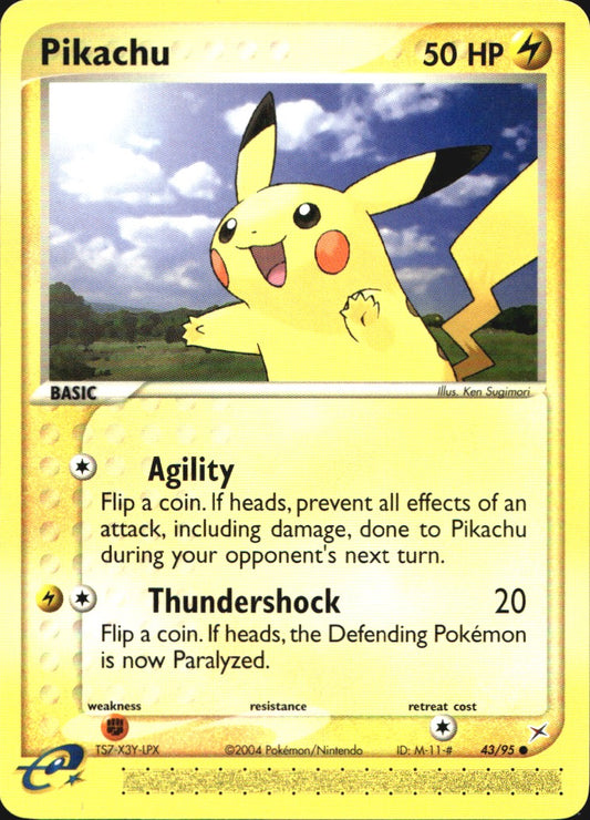 Pikachu 43/95 Common Team Magma vs Team Aqua Pokemon Near Mint