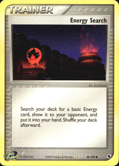 Energy Search 90/109 Common Ruby & Sapphire Pokemon Near Mint