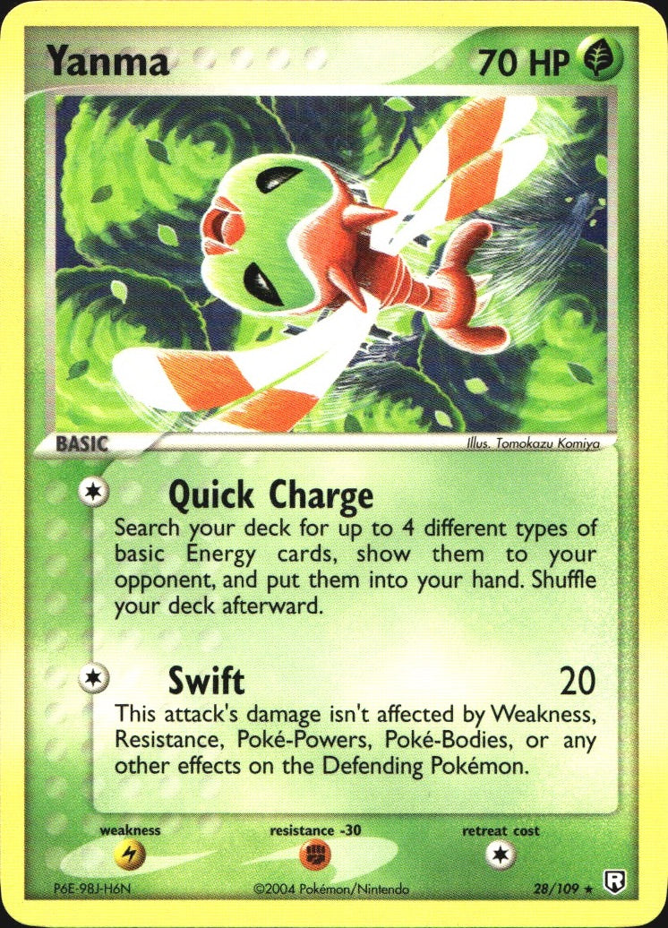 Yanma 28/109 Rare Team Rocket Returns Pokemon Near Mint