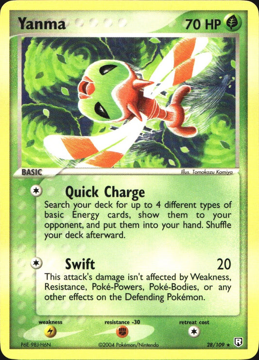 Yanma 28/109 Rare Team Rocket Returns Pokemon Near Mint
