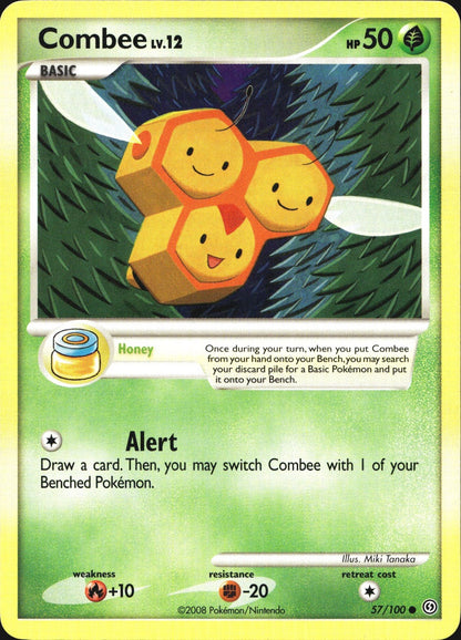 Combee 57/100 Common Stormfront Pokemon Near Mint