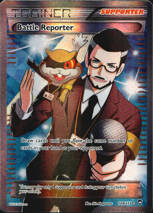 Battle Reporter 109/111 Rare Ultra Furious Fists Pokemon Near Mint