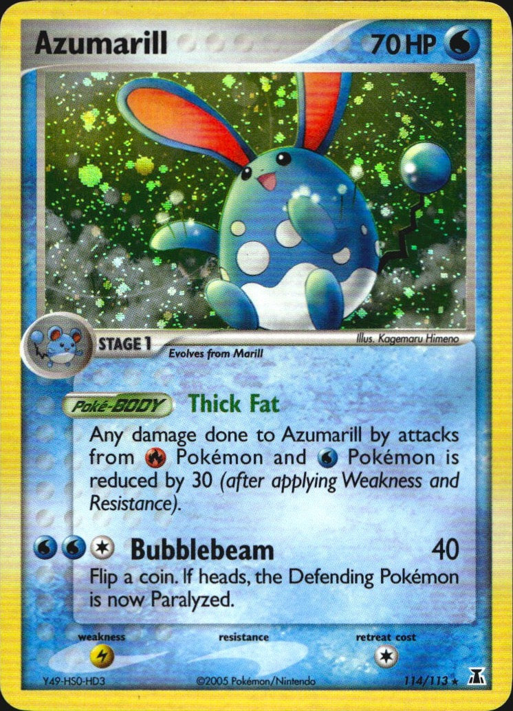 Azumarill 114/113 Secret Rare Delta Species Pokemon Lightly Played