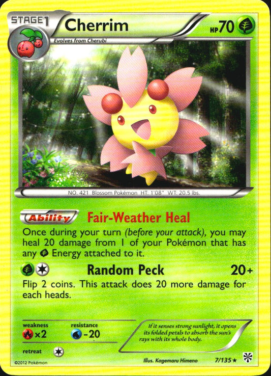 Cherrim 7/135 Rare Plasma Storm Pokemon Near Mint