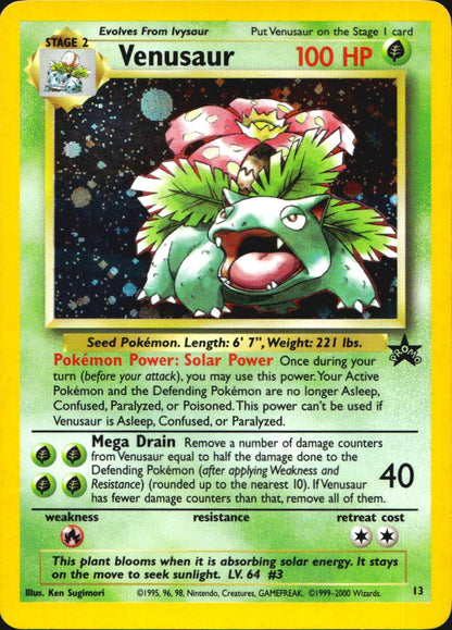 Venusaur 13 Promo Wizards Black Star Promos Pokemon Near Mint