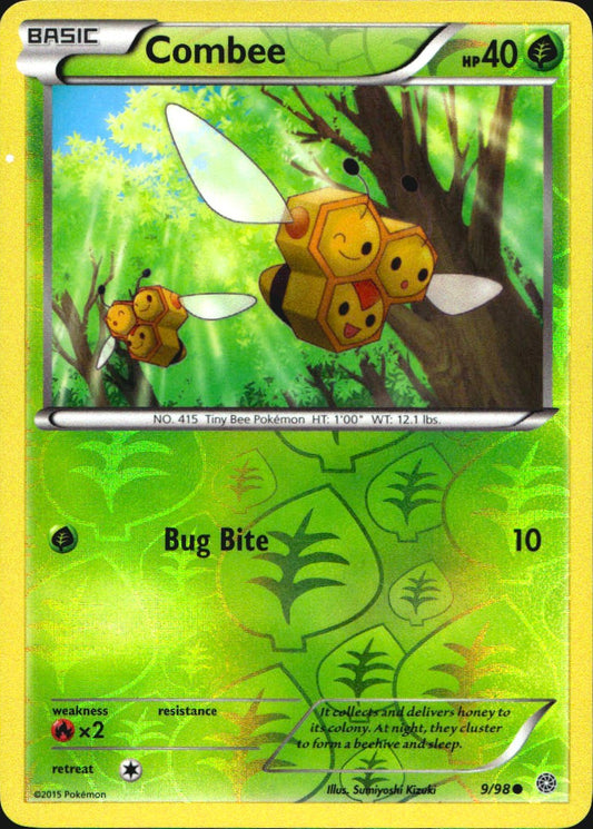 Combee 9/98 Common Ancient Origins Pokemon Reverse Holo Near Mint