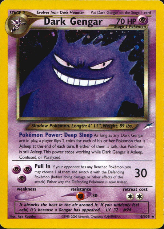 Dark Gengar 6/105 Holo Rare Neo Destiny Pokemon Near Mint