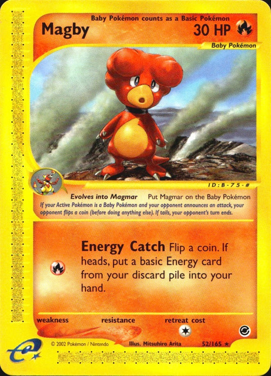 Magby 52/165 Rare Expedition Base Set Pokemon Near Mint