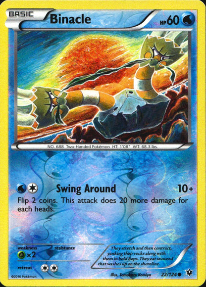 Binacle 22/124 Common Fates Collide Pokemon Reverse Holo Near Mint